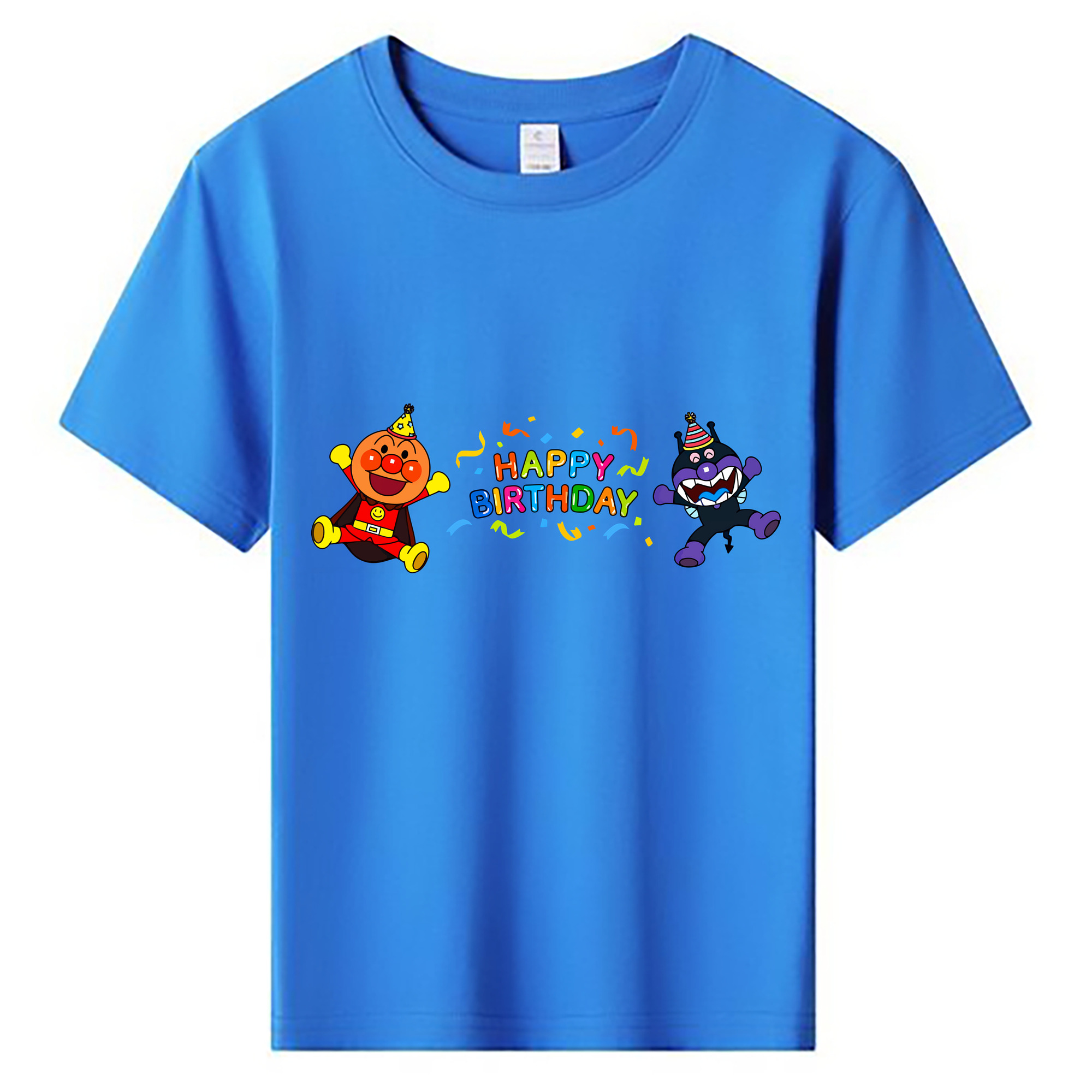 （画像用） アンパンマン Anpanman 綿100％キッズTシャツ（フロントプリント）